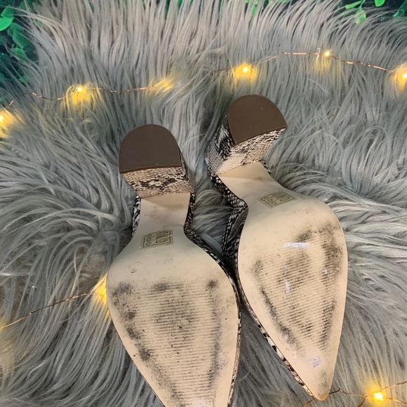 A snake-print mule heels - Picture 5 of 5